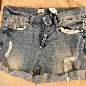 Sneak peak denim shorts NWT